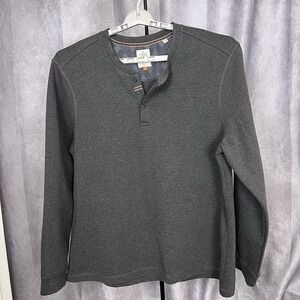 Copper & Oak Men's 3XL Sweater 1/4 Zip‎  Gray Cotton/Poly Blend
